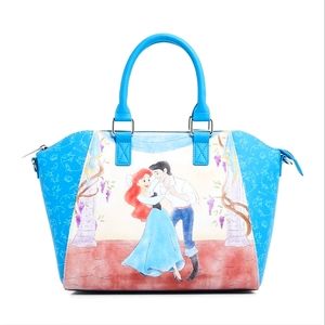 DISNEY Loungefly Disney The Little Mermaid Ariel & Eric Dancing Satchel Bag